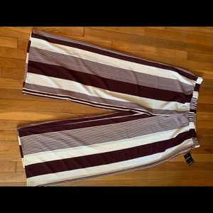 New flare leg striped pants!